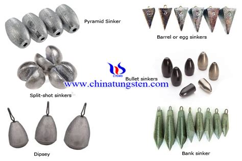 Tungsten Alloy Counterweights: Types Of Fishing Sinker