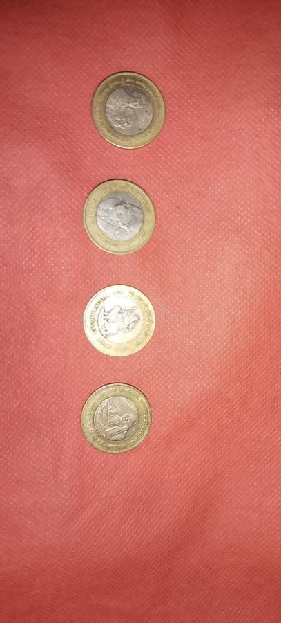 10 rs coin India stock photo. Image of india, pink, brown - 220050376