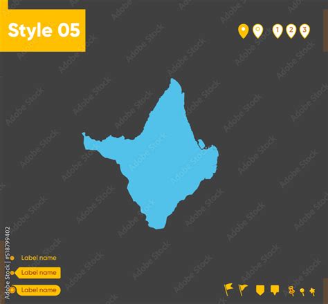 Amapa, Brazil - map isolated on gray background. Outline map. Vector illustration. Stock Vector ...