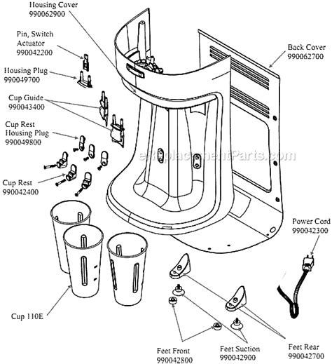 Hamilton Beach HMD400 Parts List and Diagram - (A) : eReplacementParts.com