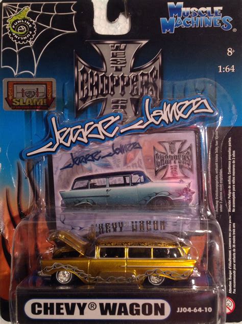 Muscle Machines, 57 Chevy Wagon, West Coast Choppers, Jesse James, 1:64 diecast in 2024 ...