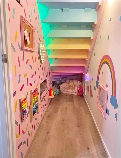 Mum creates enchanting playroom under the stairs | Mum's Grapevine | Under stairs playroom, Kids ...