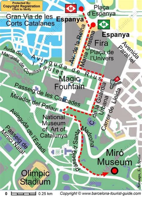 Map of barcelona museums - Map of dali museum barcelona (Catalonia Spain)