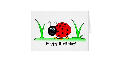 Ladybug Birthday Card | Zazzle