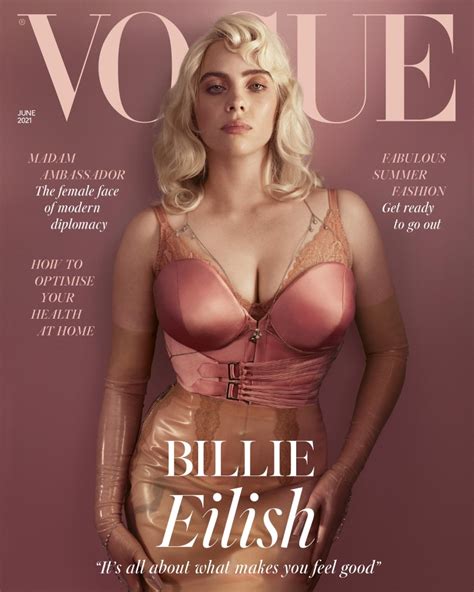 Billie Eilish stuns in sexy lingerie for British Vogue photoshoot