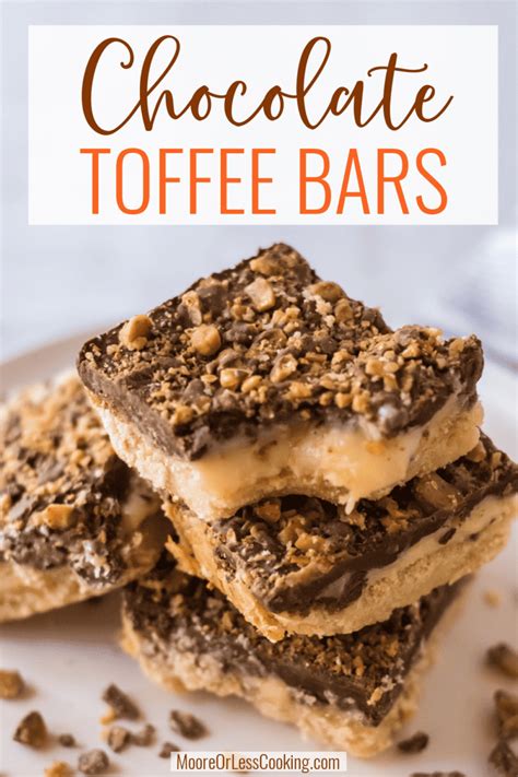 Chocolate Toffee Bars - Moore or Less Cooking