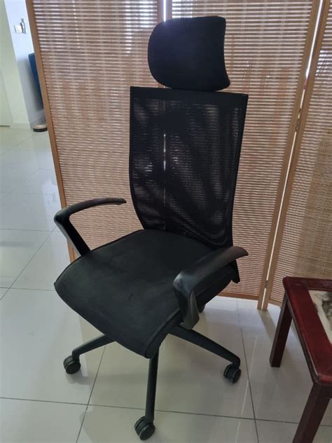 Ergonomic Office Chair with Headrest, Furniture & Home Living ...