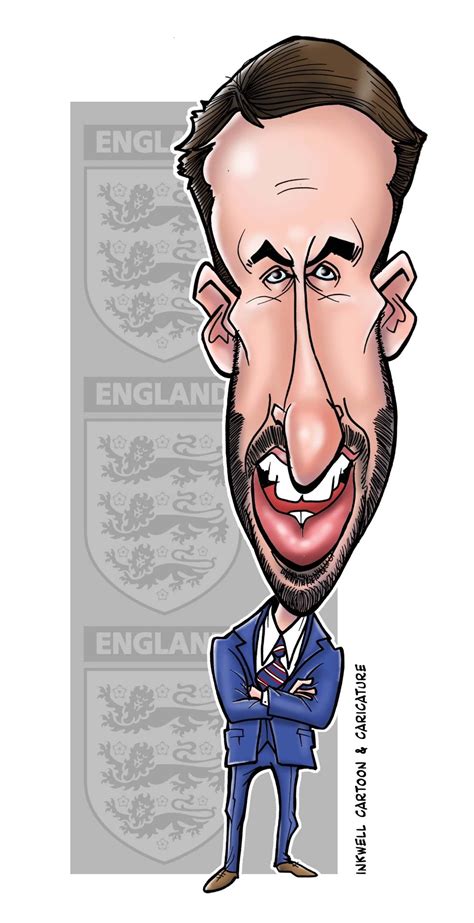 Gareth Southgate Caricature - Blog