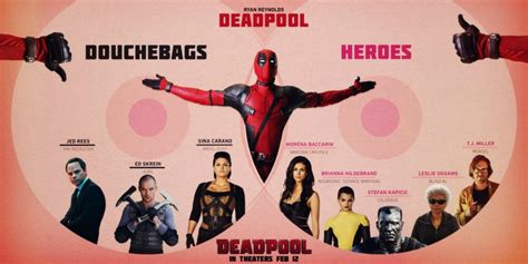 Deadpool Infographic Separates the Movie's Heroes From the Villains