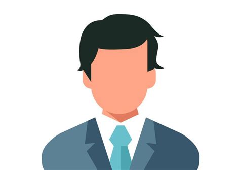 Businessman With Suit Flat Vector Icon | Vector icons, Vector art, Vector