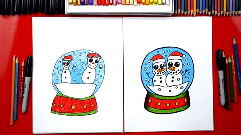 How To Draw A Snowglobe - Art For Kids Hub - | Art for kids hub, Toddler art projects, Holiday ...