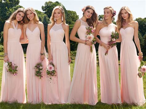 Bridesmaid Dresses by Camille La Vie | Blush bridesmaid dresses long ...