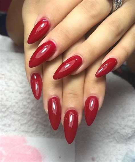 #red#rednails#2018nails#shiny 😍 | Trendy nails, Red nails, Red acrylic nails