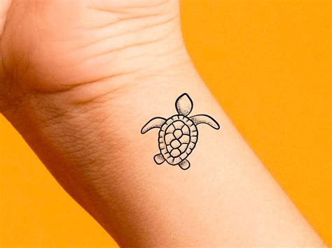 Turtle Temporary Tattoo / Animal Tattoo - Etsy