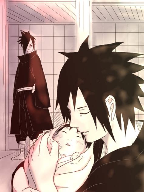 Madara holding his brother Izuna. So cute!! | Мадара учиха, Наруто и Аниме