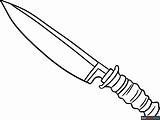 Knife Coloring Page  Easy Drawing Guides sketch template