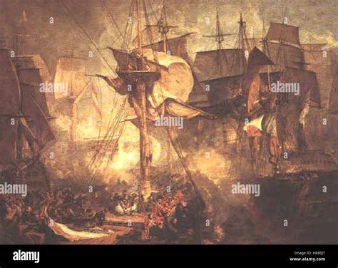 Turner, The Battle of Trafalgar (1806 Stock Photo - Alamy