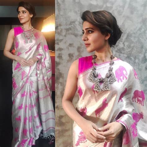 6 Instagram pictures of Samantha Ruth Prabhu which shows her never ending love for sarees!