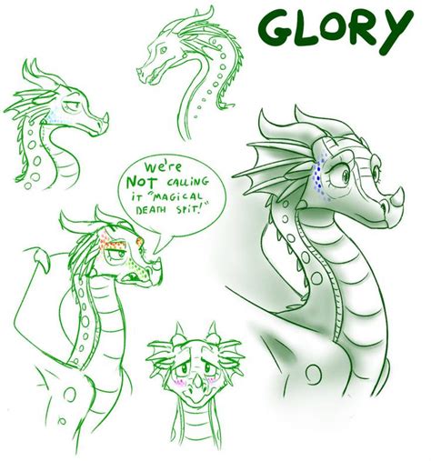 Sketches - Glory (WoF) by https://www.deviantart.com/starwarriors on @DeviantArt | Wings of fire ...