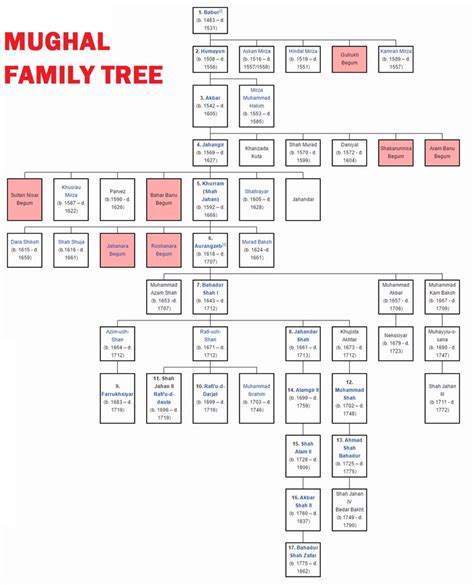 family tree of mughal empire | Ancient history facts, Indian history facts, Ancient history timeline