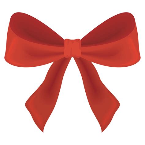 red ribbon bow decoration 13908194 Vector Art at Vecteezy