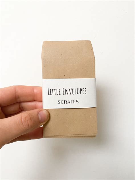 Mini Kraft Paper Envelopes Small Eco Packets Tiny Brown - Etsy UK