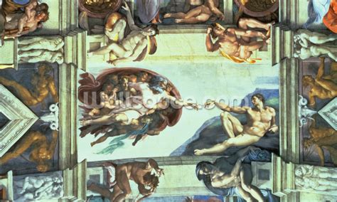 Sistine Chapel Ceiling - Creation of Adam Mural | Wallsauce UK