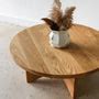Sculptural Round Wood Coffee Table – What WE Make