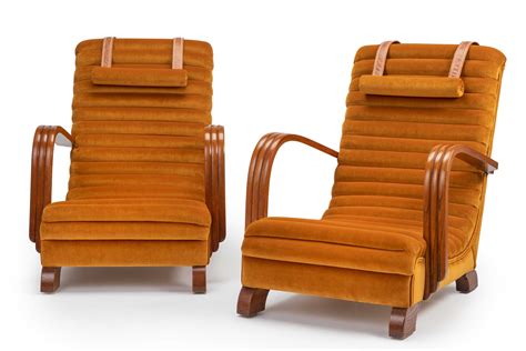 The 'Streamline Moderne' Art Deco Club Lounge Chairs - rhubarbchairs