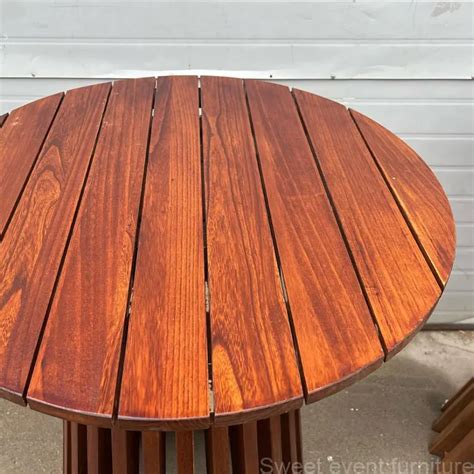 Factory Vintage Furniture Modern Design Slice Up Solid Wood Round Bar Table For Sale - Buy Bar ...
