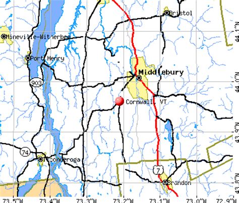 Cornwall, Vermont (VT 05753) profile: population, maps, real estate, averages, homes, statistics ...