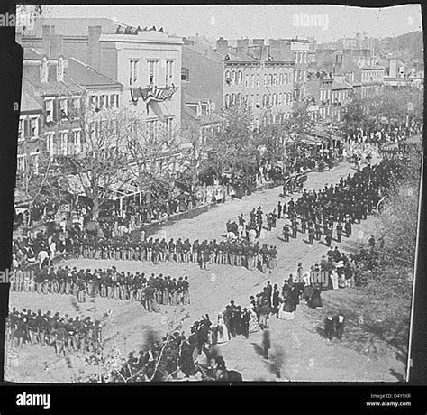 Parade, Pennsylvania Avenue, Lincoln Zeit. Washington, DC, ca. 1865 Stockfotografie - Alamy