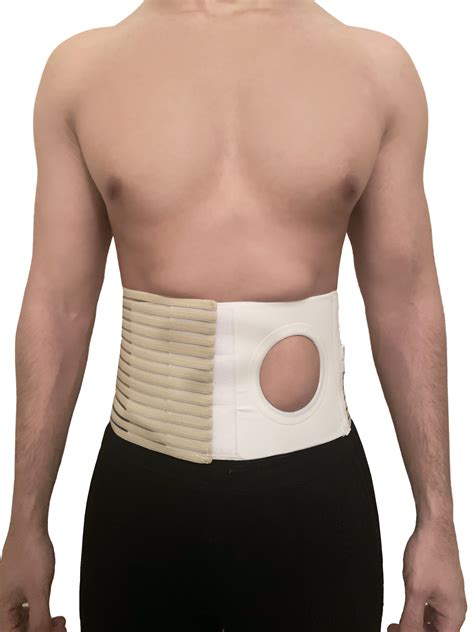 Abdominal Hernia Belt - Ostomy Supplies with 3.14" Ring/Hole for Post ...