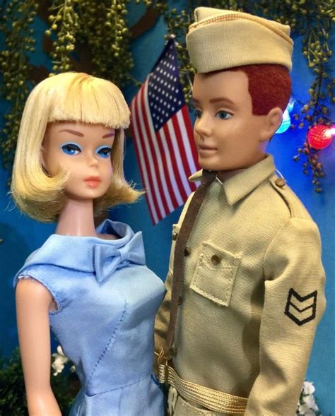 Barbie and Ken, 1963. Barbie and Ken are happy to be reunited after Ken ...