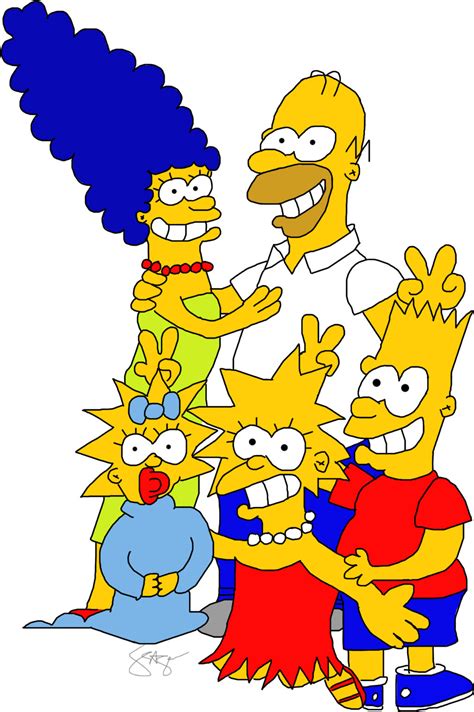 The Simpsons Family Portrait by forkeh on DeviantArt