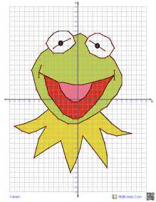 Graphing Worksheets | Four Quadrant Graphing Characters Worksheets