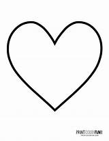 Heart Shape Coloring Pages Printable sketch template