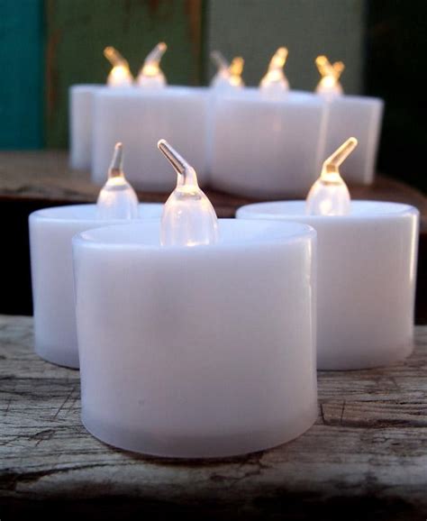 Large Warm White LED Battery Operated Flameless Candles (12 PACK) on ...