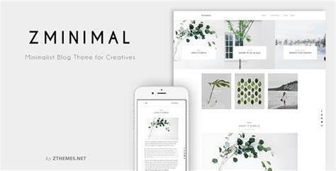 ZMinimal - Minimalist Blog Theme for Creatives by ZThemes-Studio | ThemeForest