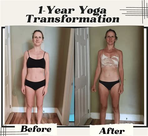 1-Year Yoga Transformation: Before and After Pictures