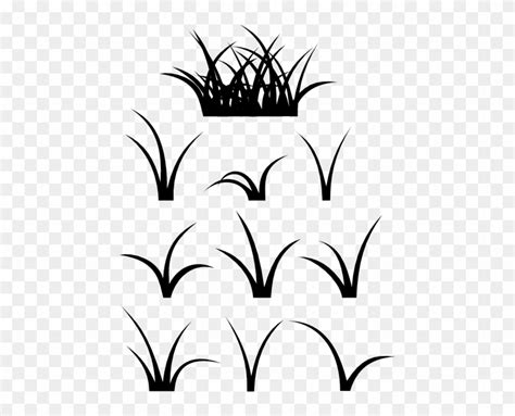Grass Clip Art - Blades Of Grass Silhouette - Free Transparent PNG Clipart Images Download