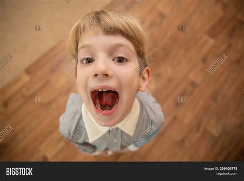 Little Boy Mouth Open Image & Photo (Free Trial) | Bigstock