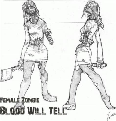 Female Zombie Concept Art image - Blood Will Tell : Source mod for Half ...