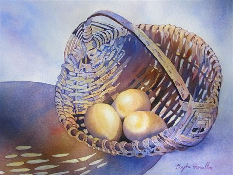 Eggs in a Basket Painting by Daydre Hamilton | Fine Art America