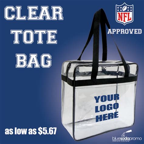 NFL's Clear Bag Policy is a Jackpot for Advertisers | Bags, Clear bags, Custom bags