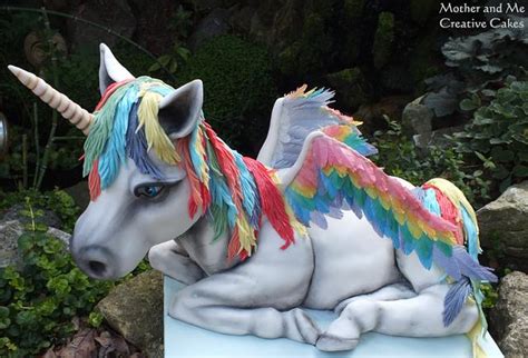 Unicorn / Pegasus Cake - Decorated Cake by Mother and Me - CakesDecor