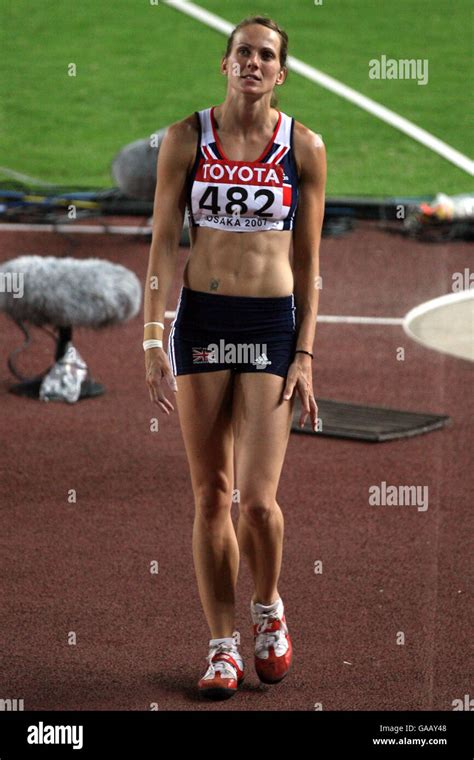 Great Britain's Kelly Sotherton during the Women's Heptathlon Shot Put ...