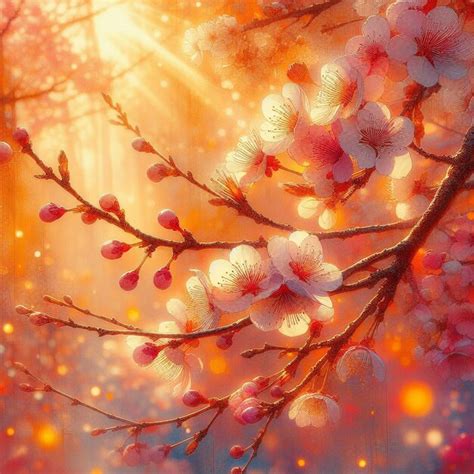 Premium Photo | Hyper realistic Sakura Cherry Blossom Tree Leaves Japanese Festival Morning Dew ...