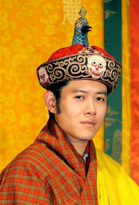 King Jigme Khesar Wangchuk of Bhutan wearing the Raven Crown