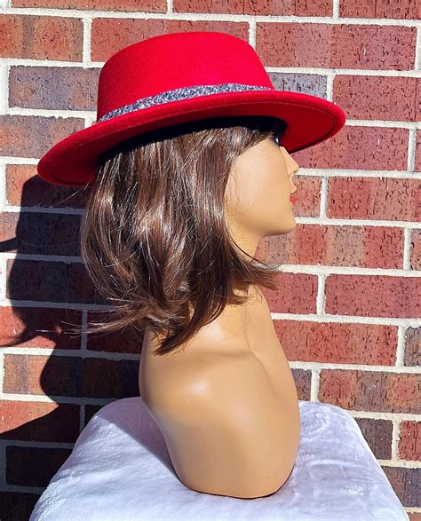 Womens Red Hat - Etsy